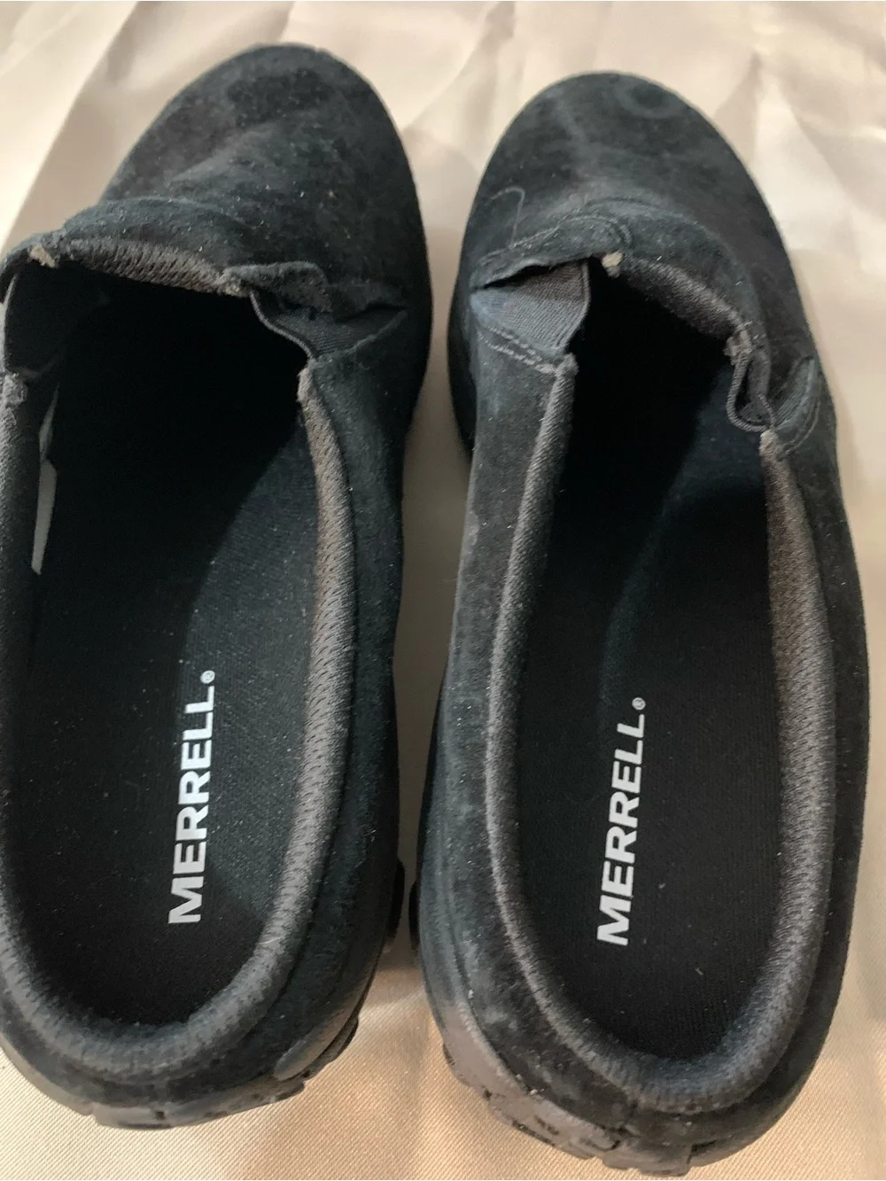 Merrell Men's Black Suede Slip-On Casual Shoes b1/19